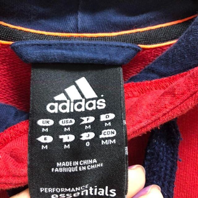 adidas - アディダス◇adidas バイカラー ジップアップパーカー 古着の