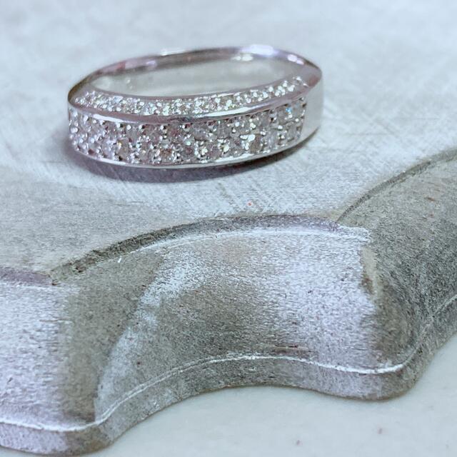陸ママ子様　K18WG ダイヤモンド リング 0.5ct 最終価格‼︎ レディースのアクセサリー(リング(指輪))の商品写真