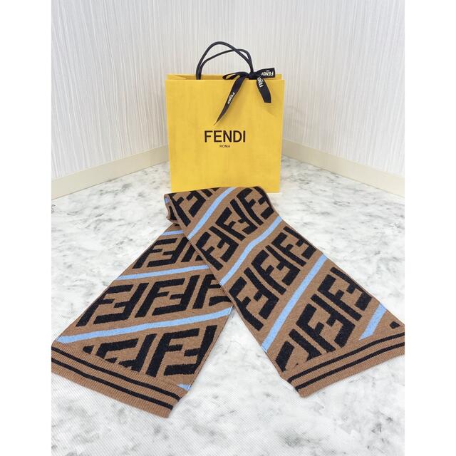 新品！FENDI kids モノグラム　スカーフ　マフラー　ストール