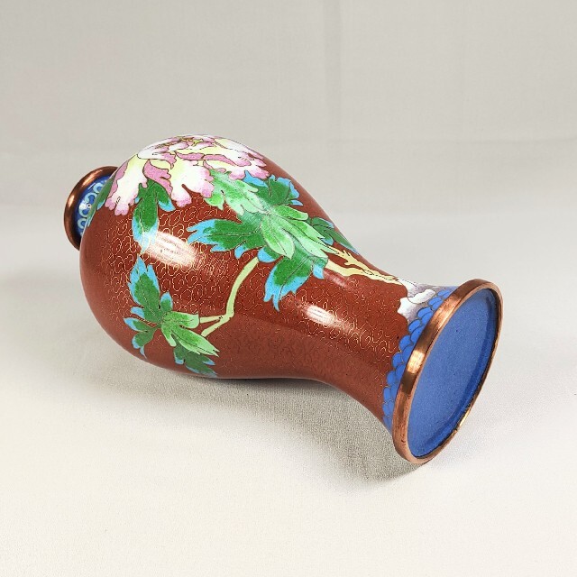 七宝焼 景泰藍 壺 花瓶 一輪差し 花入れ 花器 中国美術工芸品