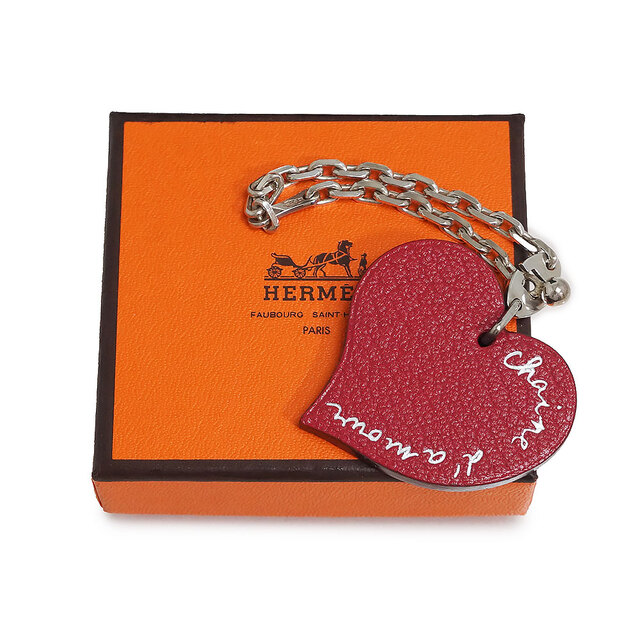 エルメス　ハート　キーホルダー　キーチェーン　小物　チャーム　HERMES