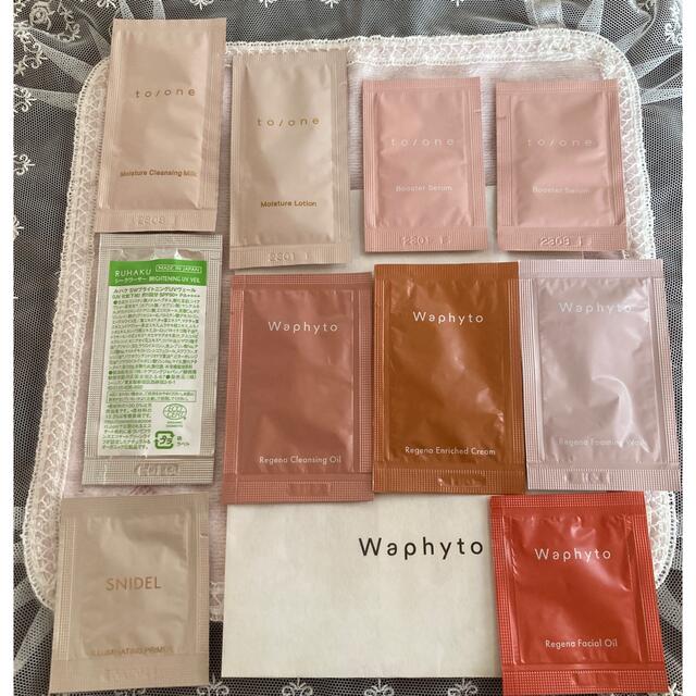 Cosme Kitchen(コスメキッチン)のto/one  Waphyto  SNIDEL RUHAKU サンプル計10点 コスメ/美容のキット/セット(サンプル/トライアルキット)の商品写真