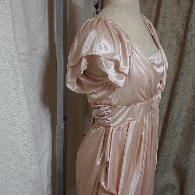 ピンクゴールドドレス レディースのワンピース(ロングワンピース/マキシワンピース)の商品写真