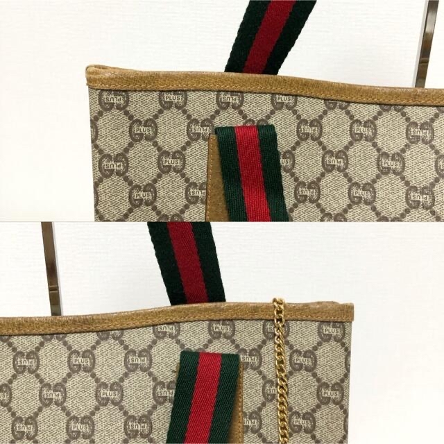 Gucci(グッチ)のGUCCI グッチプラス　オールドグッチ　シェリーライン　トートバッグ　GG レディースのバッグ(トートバッグ)の商品写真