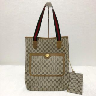 グッチ(Gucci)のGUCCI グッチプラス　オールドグッチ　シェリーライン　トートバッグ　GG(トートバッグ)