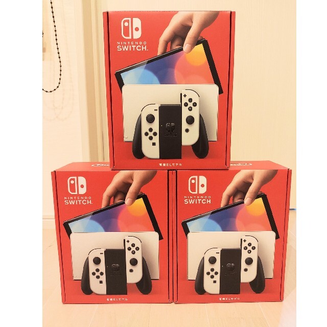 Nintendo Switch - 新品未開封　任天堂スイッチ有機ELモデル　ホワイト３台