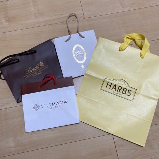 リンツ(Lindt)の紙袋(HARBS,Madame Delphic,Lindt,SILSMARIA)(ショップ袋)