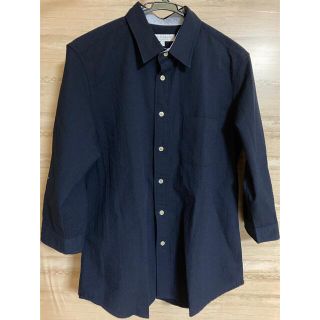 ユナイテッドアローズ(UNITED ARROWS)の美品　ユナイテッドアローズ　春夏用長袖シャツ　紺色(シャツ)