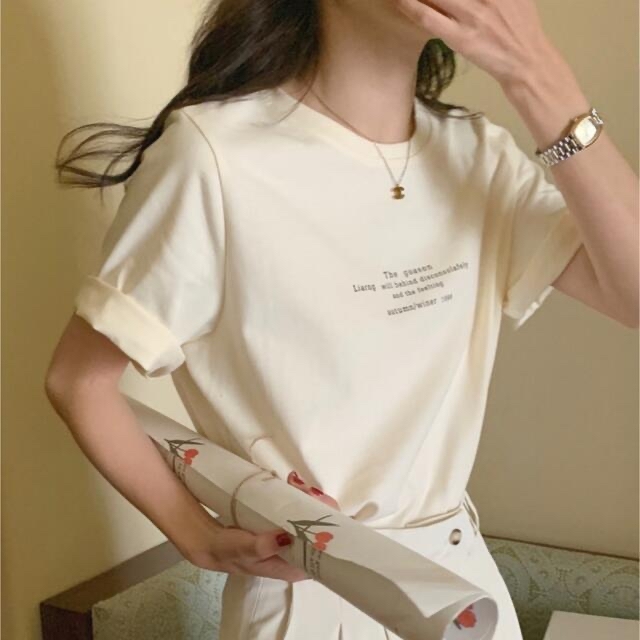 Champion(チャンピオン)のシンプルロゴTシャツ レディースのトップス(Tシャツ(半袖/袖なし))の商品写真