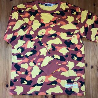 アベイシングエイプ(A BATHING APE)のA BATHING APE  カモ柄ロングTシャツ(Tシャツ/カットソー(七分/長袖))