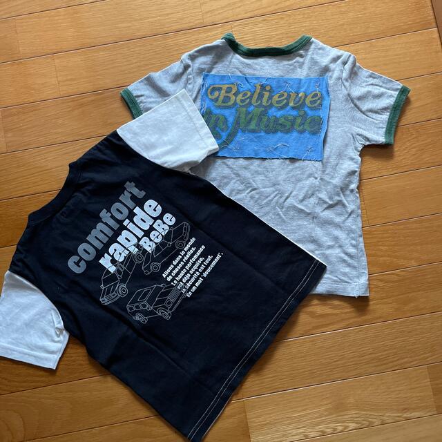 BeBe(ベベ)の男児Tシャツ2枚セット　110 Be Beとイタリア製 キッズ/ベビー/マタニティのキッズ服男の子用(90cm~)(Tシャツ/カットソー)の商品写真