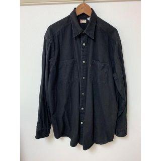 リーバイス(Levi's)の【リーバイス】レッドタブ　ブラックデニムシャツ　メタルボタン　Ｗポケット　ＸＬ(シャツ)