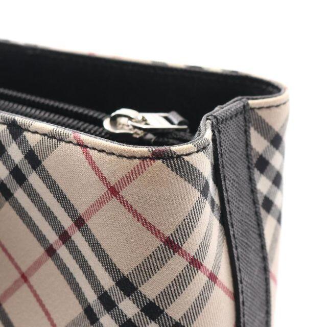 BURBERRY(バーバリー)のバーバリー ノバチェック ハンドバッグ キャンバス レザー ベージュ レディースのバッグ(ハンドバッグ)の商品写真