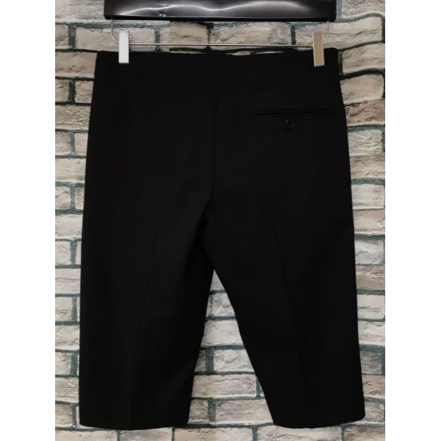 サンローランパリ☆17SS 裾カットオフウールスラックスショーツハーフ