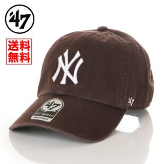 フォーティセブン(47 Brand)の【新品】47BRAND キャップ NYヤンキース 帽子 茶色 メンズ レディース(キャップ)