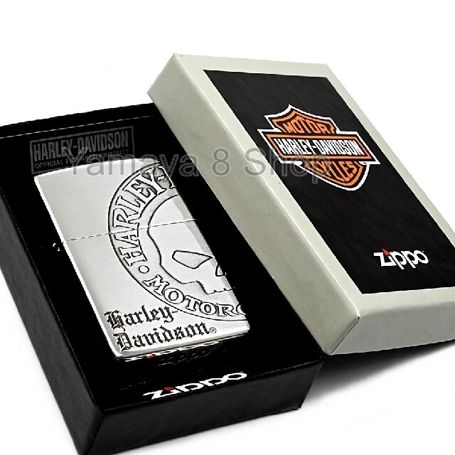 ZIPPO ハーレーダビットソン ４面 スカル＆ロゴ SV ジッポー ライター