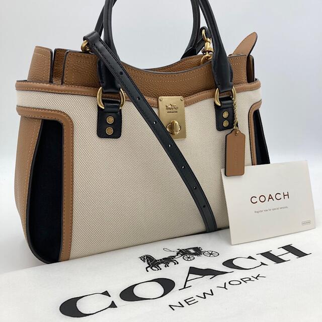 ★新品未使用Coach ハットンサッチェル　ブラック　コーチハンドバッグ