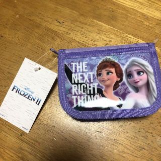 ディズニー(Disney)の新品未使用タグ付き‼︎Disneyアナと雪の女王紐付財布パープル(財布)