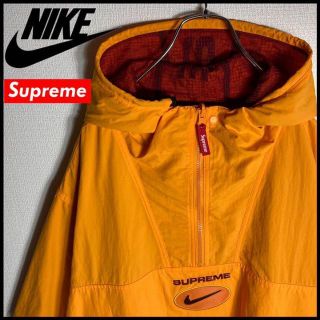 シュプリーム(Supreme)の【美品】シュプリーム　アノラック　マウンテンパーカー　ハーフジップ　センターロゴ(マウンテンパーカー)