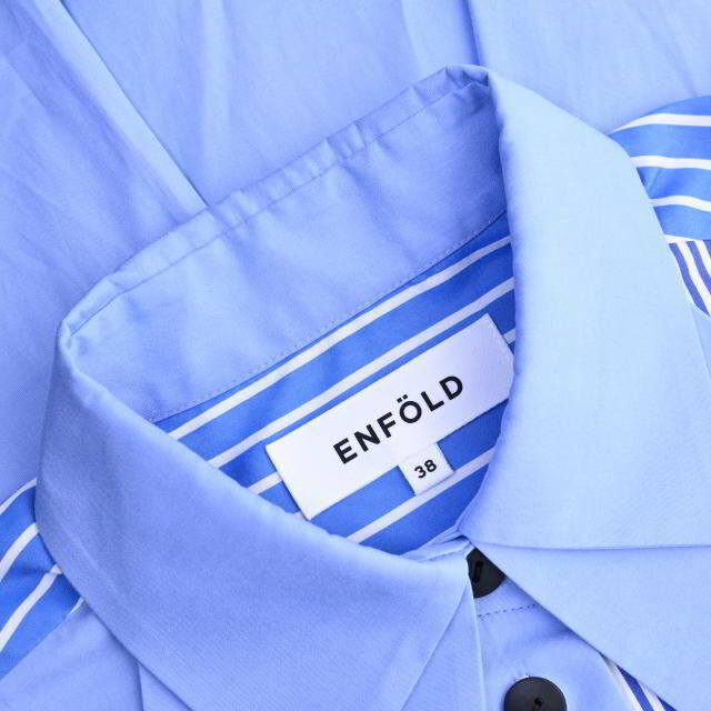 ENFOLD(エンフォルド)のENFOLD ミックスストライプ オーバー シャツ レディースのトップス(シャツ/ブラウス(長袖/七分))の商品写真