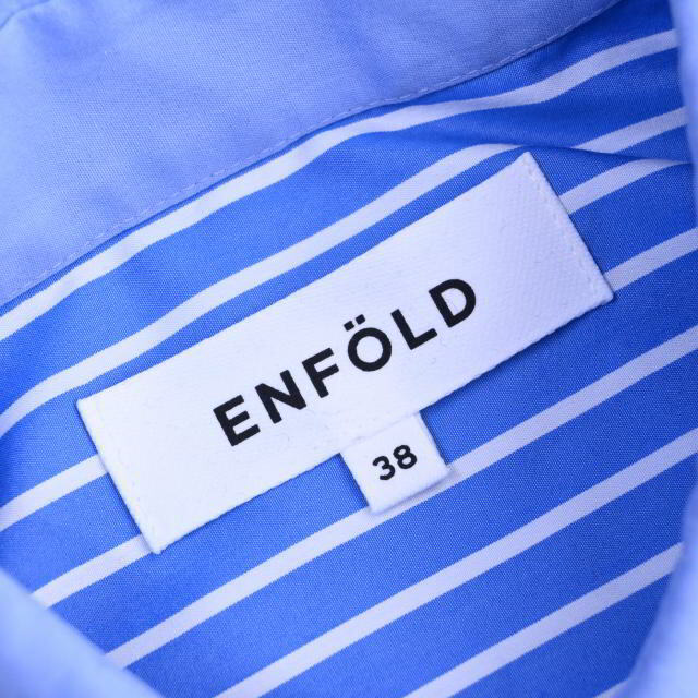 ENFOLD ニット ストライプ シャツ