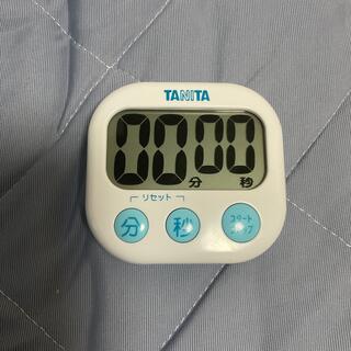 タニタ(TANITA)のタニタ キッチン タイマー マグネット付き ホワイト TD-384 WH (収納/キッチン雑貨)