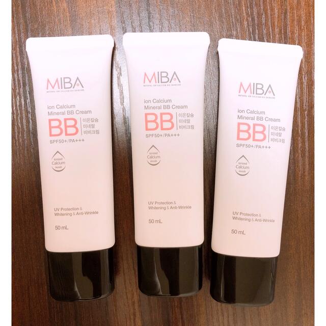 MIBA ミバ イオンカルシウムミネラル BBクリーム 50ml 3個