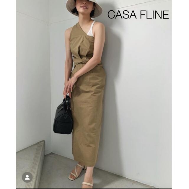 casa fline ワンショルダーロングワンピース カーサフラインclane