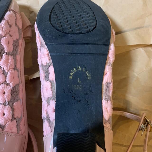 ピンク　花柄　サンダル レディースの靴/シューズ(サンダル)の商品写真