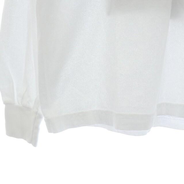 FRAMeWORK(フレームワーク)のフレームワーク Tシャツ カットソー 長袖 プリント M 白 ホワイト 黒 レディースのトップス(カットソー(長袖/七分))の商品写真
