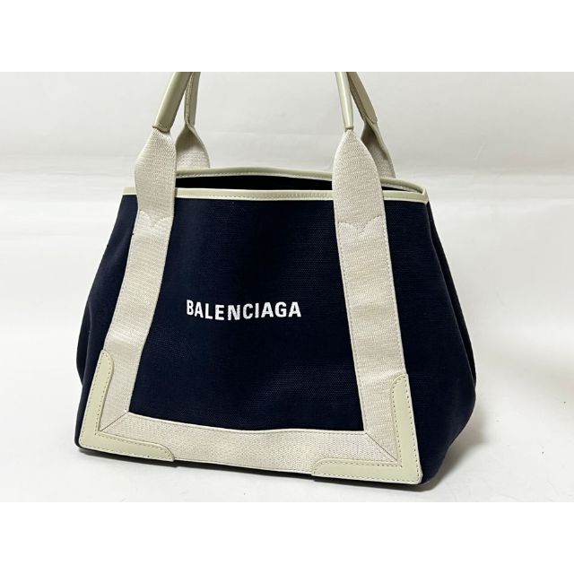 宅配便配送 Balenciaga - バレンシアガ ネイビーカバス S トートバッグ