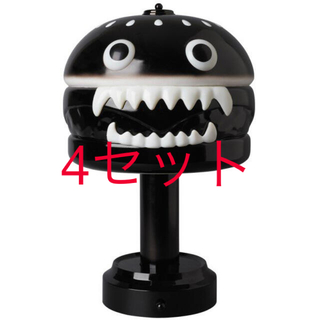 メディコムトイ(MEDICOM TOY)のUNDERCOVER HAMBURGER LAMP BLACK×4(その他)