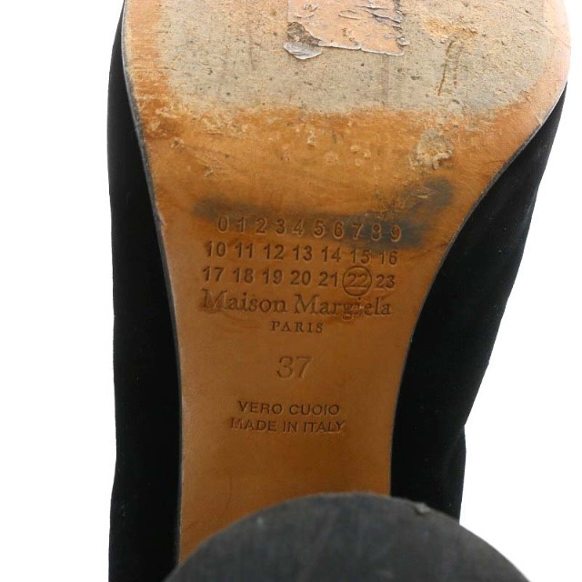 マルタンマルジェラ 足袋ブーツ ショートブーツ ベロア 37 24.0cm 黒 3