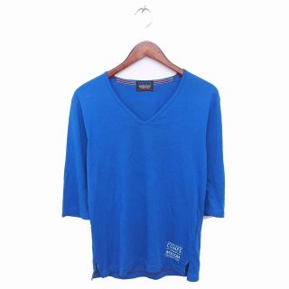 ニコルクラブフォーメン(NICOLE CLUB FOR MEN)のニコルクラブフォーメン Tシャツ カットソー Vネック 七分袖 46 ブルー(その他)