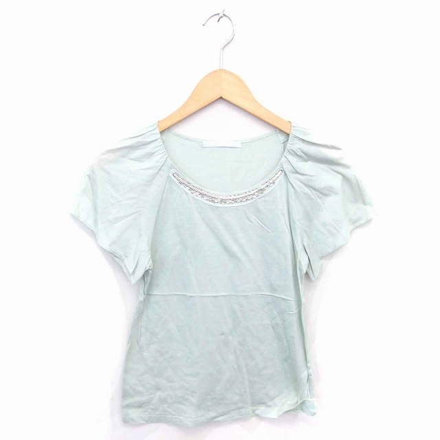 NOLLEY'S(ノーリーズ)のノーリーズ Sophi カットソー Tシャツ 半袖 36 ミントグリーン レディースのトップス(カットソー(半袖/袖なし))の商品写真