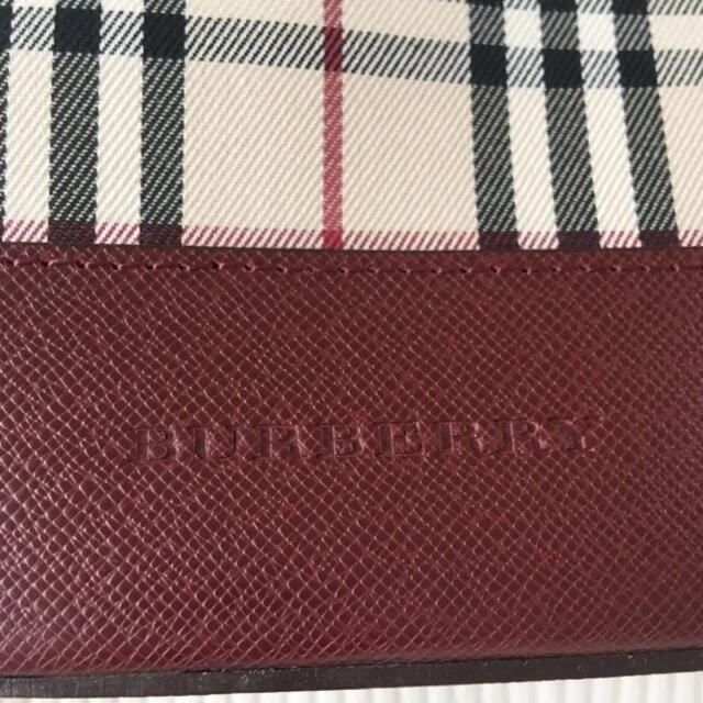 BURBERRY - 【バーバリー】美品 トートバック ノバチェック えんじ