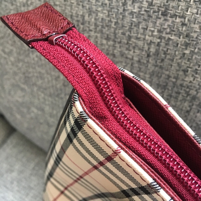 BURBERRY - 【バーバリー】美品 トートバック ノバチェック えんじ