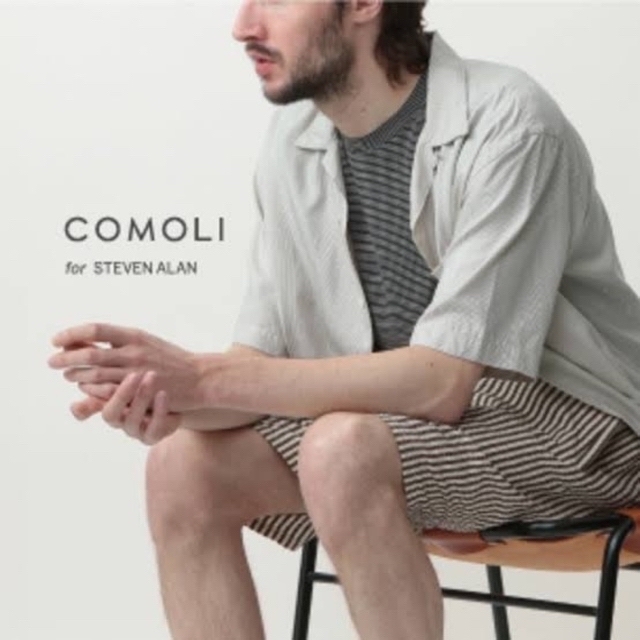 COMOLI コモリ Steven Alan シルクオープンカラーシャツ 半袖