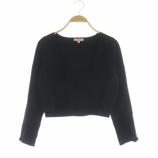 トッカ(TOCCA)のトッカ WHITE KNIT JK ニットジャケット ショート XS 紺(その他)