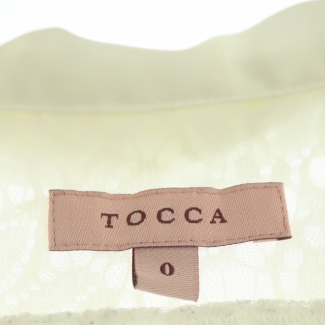 TOCCA(トッカ)のトッカ ブラウス ボウタイ 長袖 レース シアー 0 白 ホワイト レディースのトップス(シャツ/ブラウス(長袖/七分))の商品写真