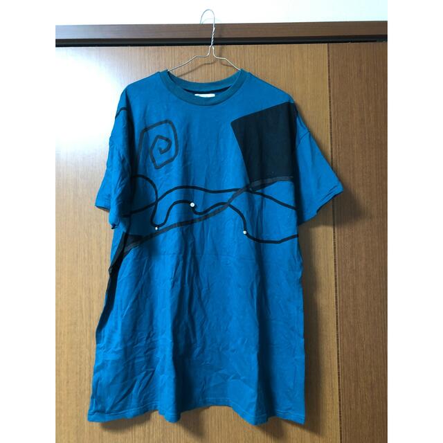 PECO CLUB(ペコクラブ)のPECO CLUB オーバーTシャツ 深緑色 レディースのトップス(Tシャツ(半袖/袖なし))の商品写真