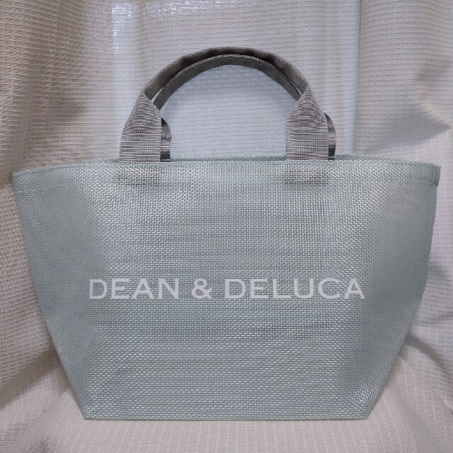 DEAN&DELUCA メッシュトートバッグ　ミントブルー　Sサイズ