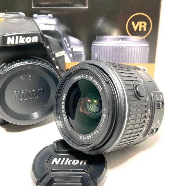 Nikon(ニコン)のNikon D5300 18-55 VRⅡ KIT AF-S DX 55-300 スマホ/家電/カメラのカメラ(デジタル一眼)の商品写真