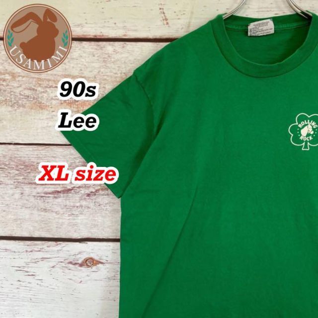 Lee(リー)の輸入古着 90s Lee ローリングロック 両面プリント Tシャツ XLサイズ メンズのトップス(Tシャツ/カットソー(半袖/袖なし))の商品写真