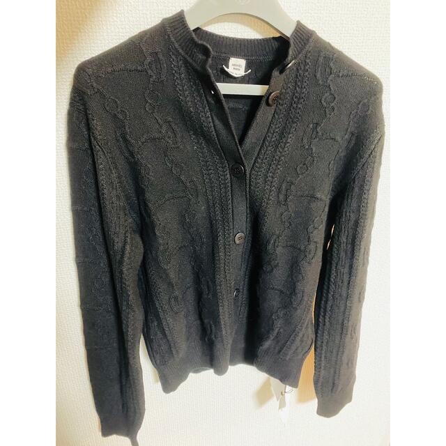 HERMES】スカーフ柄カーディガン リナレス 黒 | supremecourtbar.org.np