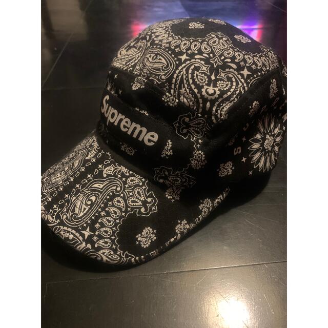 Supreme Bandana Camp Cap "Black"