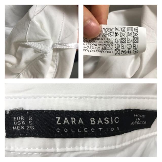 ZARA(ザラ)のZARA ポプリンブラウス レディースのトップス(シャツ/ブラウス(長袖/七分))の商品写真