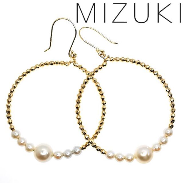 MIZUKI ミズキ K14 パール ピアス 定価17万