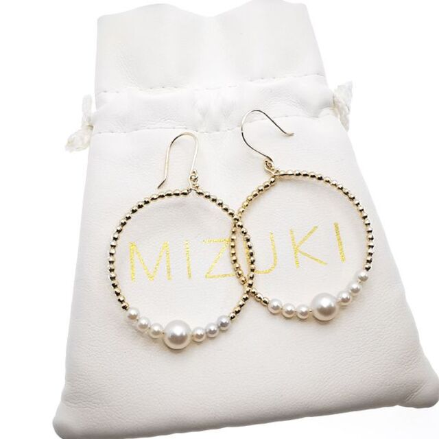 MIZUKI ミズキ K14 パール ピアス 定価17万 | tspea.org