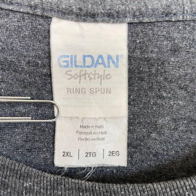 輸入古着 GILDAN パネラブレッド 企業ロゴ 両面プリント Tシャツ 2XL メンズのトップス(Tシャツ/カットソー(半袖/袖なし))の商品写真